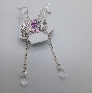 Guardian Angel Crystal Dangle Earrings